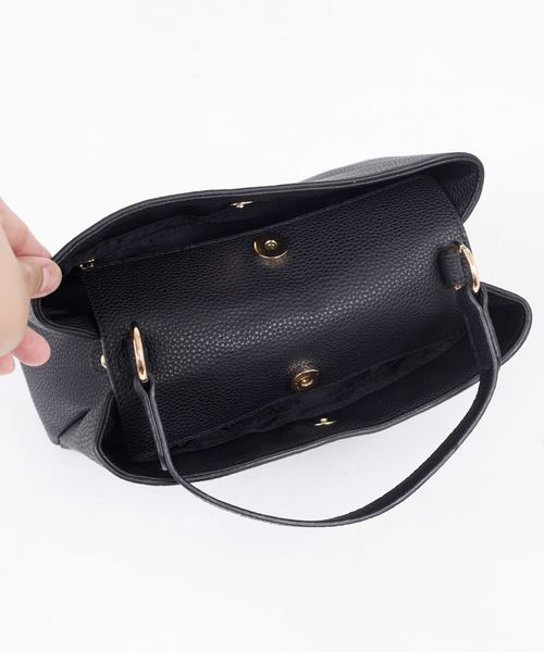 Khaju（カージュ）の「【WEB限定】Khaju:2WAYフェイクファーバッグ◇（ハンドバッグ・レディース・ブラック/ベージュ・ONE SIZE）」の13枚目の写真