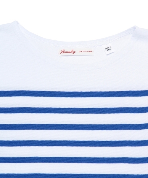 BEAMS BOY（ビームスボーイ）の「BEAMS BOY / ナバルボーダー ビッグボートネック（Tシャツ/カットソー・レディース・ブルー・ONE SIZE）」の13枚目の写真