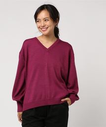 SAYAKA D:BUTTON BACK SWEATER■