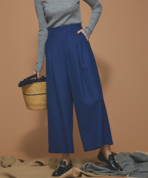 Abahouse Devinette(ドゥヴィネット)の「ツータックパンツ(その他パンツ・レディース・パープル/ブルー/グレー・40/38/36)」の3枚目の写真