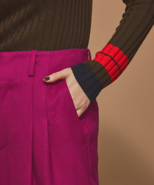 Abahouse Devinette(ドゥヴィネット)の「ツータックパンツ(その他パンツ・レディース・パープル/ブルー/グレー・40/38/36)」の8枚目の写真