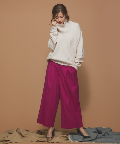 Abahouse Devinette(ドゥヴィネット)の「ツータックパンツ(その他パンツ・レディース・パープル/ブルー/グレー・40/38/36)」の9枚目の写真