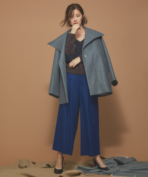 Abahouse Devinette(ドゥヴィネット)の「ツータックパンツ(その他パンツ・レディース・パープル/ブルー/グレー・40/38/36)」の15枚目の写真