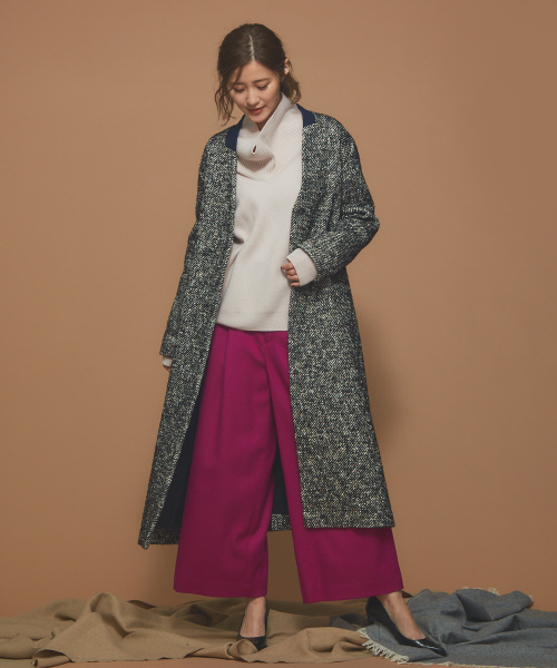 Abahouse Devinette(ドゥヴィネット)の「ツータックパンツ(その他パンツ・レディース・パープル/ブルー/グレー・40/38/36)」の17枚目の写真