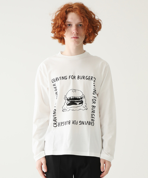 marka(マーカ)の「【marka×ニシクボサユリ】プリントTee L/S(Tシャツ/カットソー・メンズ・ホワイト/ブラック/ホワイト系その他/ブラック系その他・FREE/1/2)」の14枚目の写真
