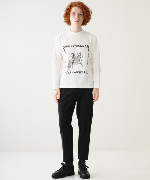 marka(マーカ)の「【marka×ニシクボサユリ】プリントTee L/S(Tシャツ/カットソー・メンズ・ホワイト/ブラック/ホワイト系その他/ブラック系その他・FREE/1/2)」の11枚目の写真