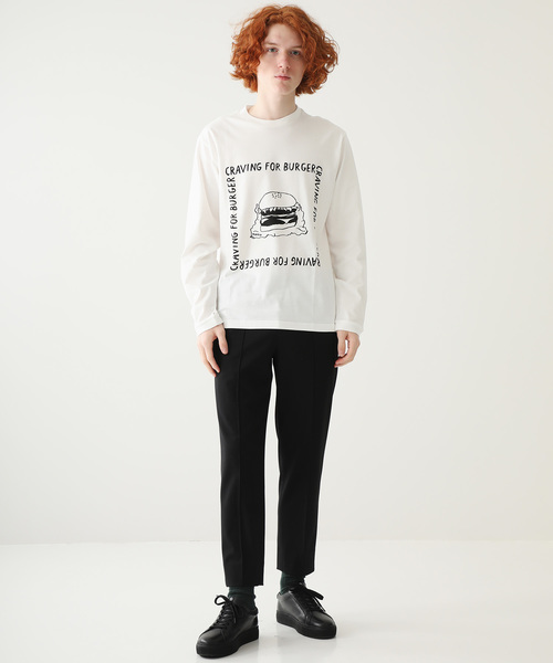 marka(マーカ)の「【marka×ニシクボサユリ】プリントTee L/S(Tシャツ/カットソー・メンズ・ホワイト/ブラック/ホワイト系その他/ブラック系その他・FREE/1/2)」の10枚目の写真