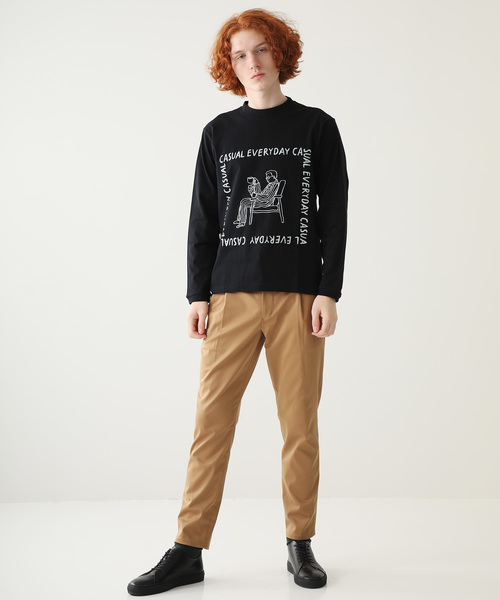 marka(マーカ)の「【marka×ニシクボサユリ】プリントTee L/S(Tシャツ/カットソー・メンズ・ホワイト/ブラック/ホワイト系その他/ブラック系その他・FREE/1/2)」の9枚目の写真