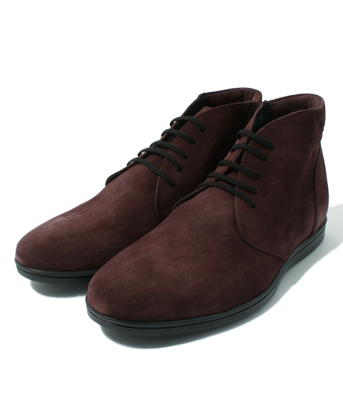 BRILLA per il gusto(ブリッラペルイルグースト)の「PUEBLO / スエードチャッカブーツ(ドレスシューズ・メンズ・ブラック系その他/ダークブラウン/ワイン/ネイビー・40/41/42/43)」の1枚目の写真