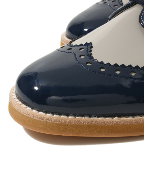 ORiental TRaffic（オリエンタルトラフィック）の「3月3日AM10時販売終了★エナメルレースアップシューズ★3525（パンプス・レディース・ベージュ/ネイビー/ブラック・SMALL/LL/LARGE/MEDIUM）」の9枚目の写真