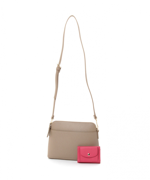 GLOBAL WORK（グローバルワーク）の「ミニウォレットツキショルダー/827788（ショルダーバッグ・レディース・ホワイト/ブラック/ベージュ系その他3・FREE）」の3枚目の写真