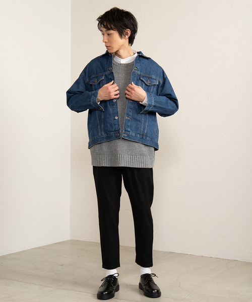 WEGO（ウィゴー）の「WEGO/ビッグシルエットデニムジャケット（デニム