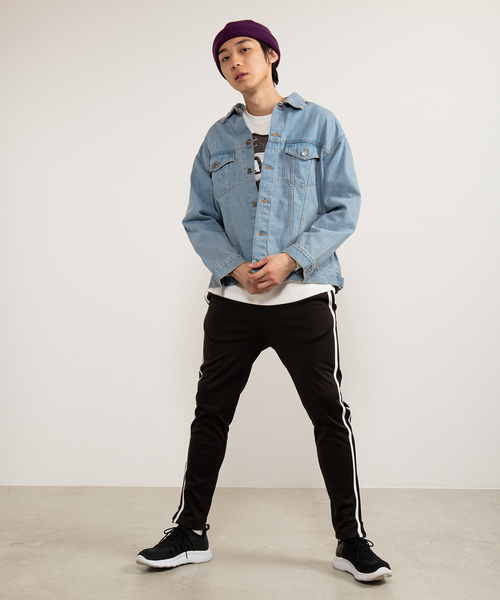 WEGO（ウィゴー）の「WEGO/ビッグシルエットデニムジャケット（デニムジャケット・メンズ・インディゴブルー/ライトインディゴブルー・MEDIUM/LARGE）」の20枚目の写真