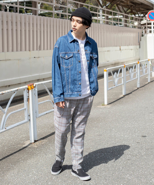 WEGO（ウィゴー）の「WEGO/ビッグシルエットデニムジャケット（デニムジャケット・メンズ・インディゴブルー/ライトインディゴブルー・MEDIUM/LARGE）」の8枚目の写真