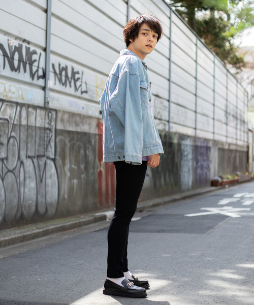 WEGO（ウィゴー）の「WEGO/ビッグシルエットデニムジャケット（デニムジャケット・メンズ・インディゴブルー/ライトインディゴブルー・MEDIUM/LARGE）」の13枚目の写真