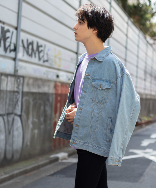 WEGO（ウィゴー）の「WEGO/ビッグシルエットデニムジャケット（デニムジャケット・メンズ・インディゴブルー/ライトインディゴブルー・MEDIUM/LARGE）」の11枚目の写真