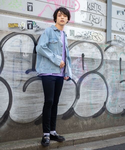 WEGO（ウィゴー）の「WEGO/ビッグシルエットデニムジャケット（デニムジャケット・メンズ・インディゴブルー/ライトインディゴブルー・MEDIUM/LARGE）」の14枚目の写真