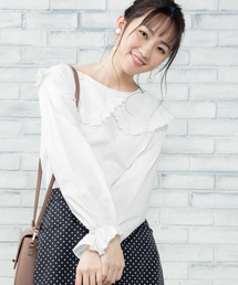 WEGO | WEGO/フリルビッグカラーブラウス(シャツ/ブラウス)