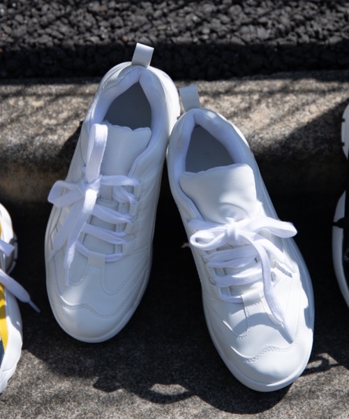 WEGO（ウィゴー）の「WEGO/ダッドスニーカー（スニーカー・レディース・ブラック/その他1/ホワイト/その他2・MEDIUM/LARGE）」の2枚目の写真