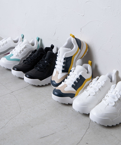 WEGO（ウィゴー）の「WEGO/ダッドスニーカー（スニーカー・レディース・ブラック/その他1/ホワイト/その他2・MEDIUM/LARGE）」の12枚目の写真