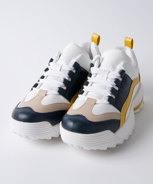 WEGO（ウィゴー）の「WEGO/ダッドスニーカー（スニーカー・レディース・ブラック/その他1/ホワイト/その他2・MEDIUM/LARGE）」の9枚目の写真