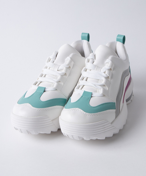 WEGO（ウィゴー）の「WEGO/ダッドスニーカー（スニーカー・レディース・ブラック/その他1/ホワイト/その他2・MEDIUM/LARGE）」の8枚目の写真