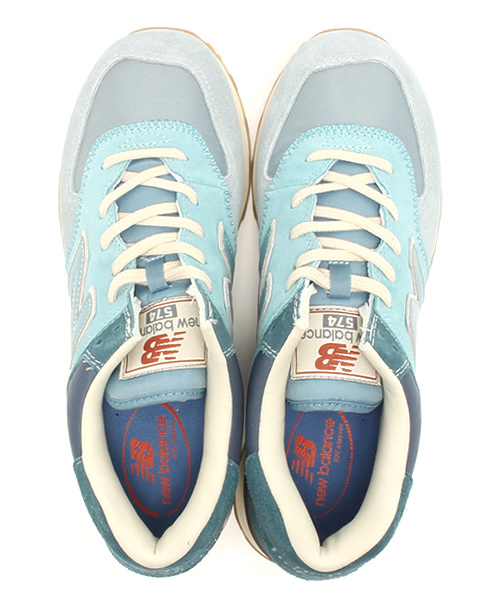 NEW BALANCE（ニューバランス）の「ニューバランス new balance ML574 RMA/RSK（スニーカー・メンズ・ライトブルー/レッド・27.5cm/28cm）」の3枚目の写真