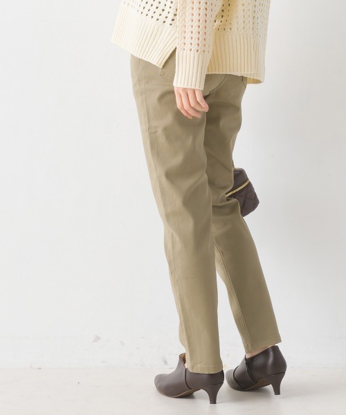 OMNES Another Edition（オムネス アナザーエディション）の「ストレッチツイルテーパードパンツ（その他パンツ・レディース・ホワイト/ブラック/ベージュ/ネイビー/グレー/カーキ/ブルー系その他/ワンウォッシュ/レンガ/ブルー系その他2/チャコールグレー/ホワイト系その他・SMALL/MEDIUM/LARGE/X-LARGE）」の7枚目の写真