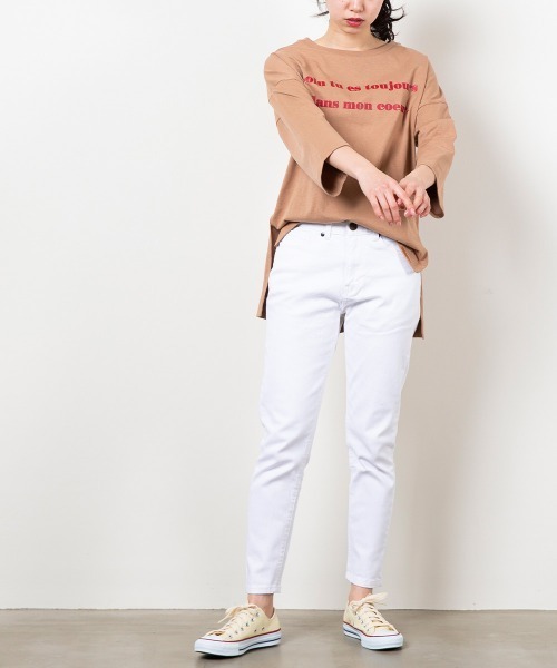 OMNES Another Edition（オムネス アナザーエディション）の「ストレッチツイルテーパードパンツ（その他パンツ・レディース・ホワイト/ブラック/ベージュ/ネイビー/グレー/カーキ/ブルー系その他/ワンウォッシュ/レンガ/ブルー系その他2/チャコールグレー/ホワイト系その他・SMALL/MEDIUM/LARGE/X-LARGE）」の16枚目の写真