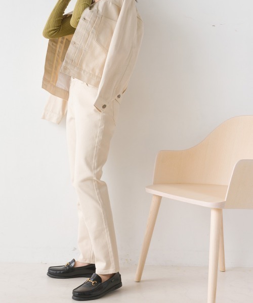 OMNES Another Edition（オムネス アナザーエディション）の「ストレッチツイルテーパードパンツ（その他パンツ・レディース・ホワイト/ブラック/ベージュ/ネイビー/グレー/カーキ/ブルー系その他/ワンウォッシュ/レンガ/ブルー系その他2/チャコールグレー/ホワイト系その他・SMALL/MEDIUM/LARGE/X-LARGE）」の18枚目の写真