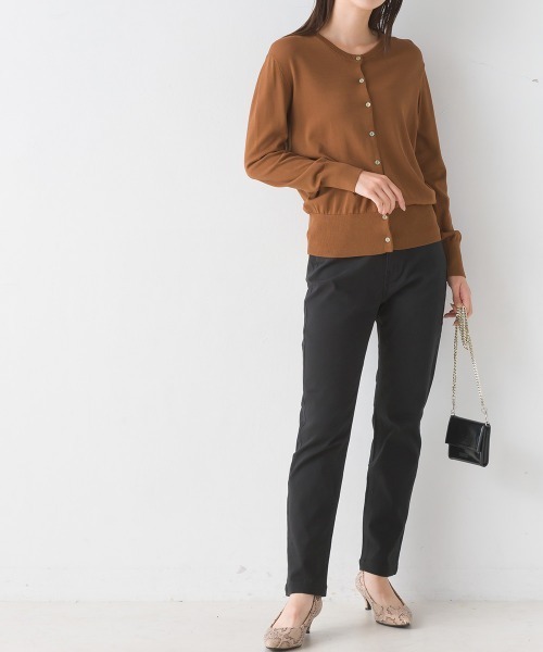 OMNES Another Edition（オムネス アナザーエディション）の「ストレッチツイルテーパードパンツ（その他パンツ・レディース・ホワイト/ブラック/ベージュ/ネイビー/グレー/カーキ/ブルー系その他/ワンウォッシュ/レンガ/ブルー系その他2/チャコールグレー/ホワイト系その他・SMALL/MEDIUM/LARGE/X-LARGE）」の22枚目の写真