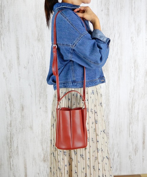 minia（ミニア）の「バケツミニショルダー＜巾着付き＞ ＜ ハンドバッグ･ショルダー ＞（ハンドバッグ・レディース・ホワイト/ブラック/レッド/グリーン・FREE）」の19枚目の写真