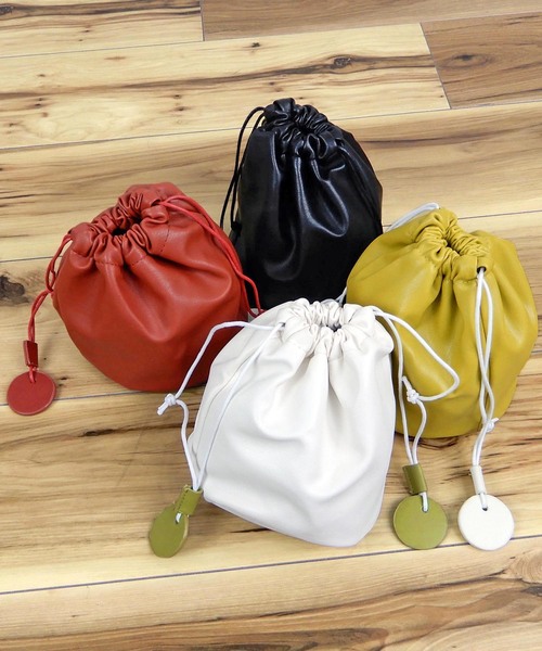 minia（ミニア）の「バケツミニショルダー＜巾着付き＞ ＜ ハンドバッグ･ショルダー ＞（ハンドバッグ・レディース・ホワイト/ブラック/レッド/グリーン・FREE）」の14枚目の写真