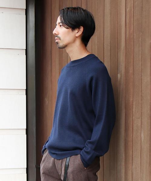 coen（コーエン）の「アクリルウール畦編みクルーネックニット（ニット