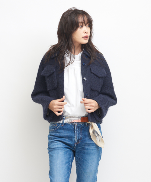 qualite（カリテ）の「アルパカアストラカンショートブルゾン