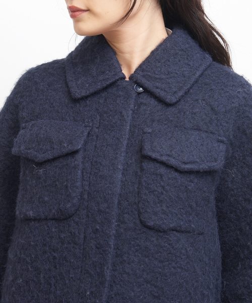 qualite（カリテ）の「アルパカアストラカンショートブルゾン