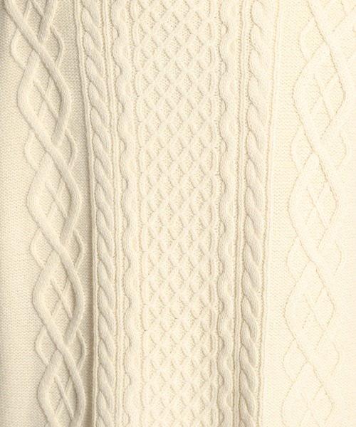 niko and...（ニコアンド）の「春ケーブルビッグベスト（ベスト・レディース・ネイビー/オフホワイト/イエロー・FREE）」の14枚目の写真