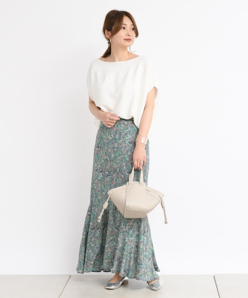 DouDou（ドゥドゥ）の「ガーターフレンチ（ニット/セーター・レディース・ブラック/ベージュ/オフホワイト/イエロー・FREE）」の21枚目の写真