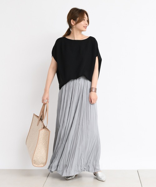 DouDou（ドゥドゥ）の「ガーターフレンチ（ニット/セーター・レディース・ブラック/ベージュ/オフホワイト/イエロー・FREE）」の17枚目の写真