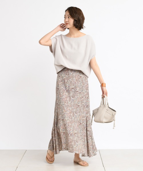 DouDou（ドゥドゥ）の「ガーターフレンチ（ニット/セーター・レディース・ブラック/ベージュ/オフホワイト/イエロー・FREE）」の8枚目の写真