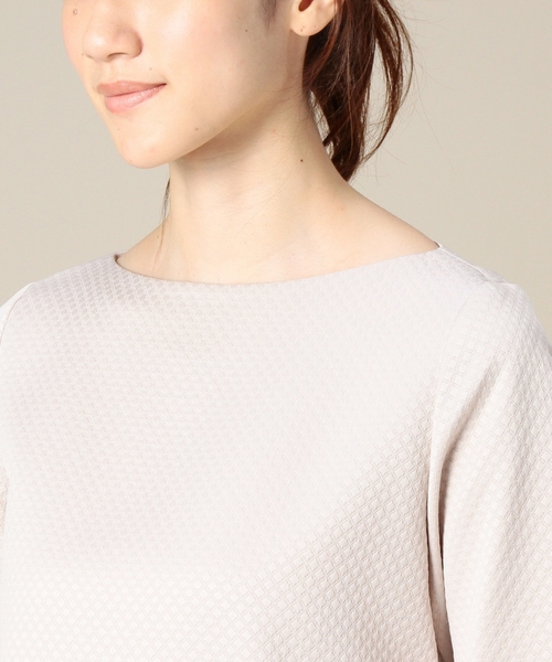 BEAUTY&YOUTH UNITED ARROWS（ビューティーアンドユースユナイテッドアローズ）の「BYBC ダイヤジャカードロング8分袖チュニック ◆（シャツ/ブラウス・レディース・ブラック/ライトグレー/コバルトブルー・フリー）」の16枚目の写真