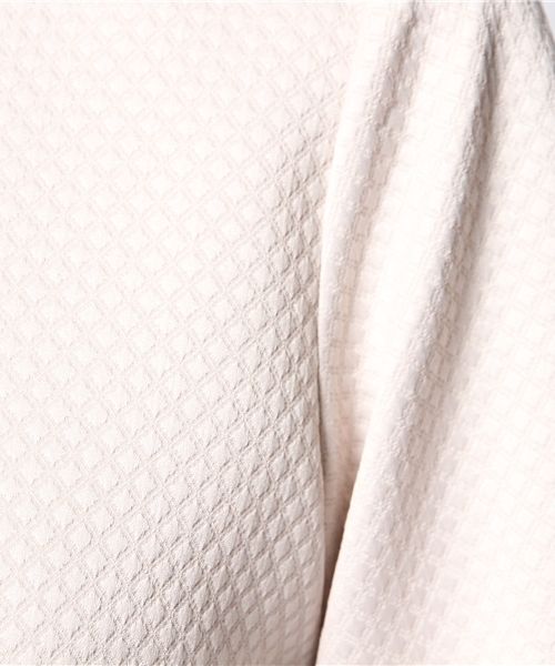 BEAUTY&YOUTH UNITED ARROWS（ビューティーアンドユースユナイテッドアローズ）の「BYBC ダイヤジャカードロング8分袖チュニック ◆（シャツ/ブラウス・レディース・ブラック/ライトグレー/コバルトブルー・フリー）」の10枚目の写真