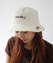 【 Keith Haring / キースヘリング 】  アート ロゴ プリント バケット ハット