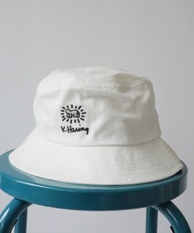 Keith Haring（キース・ヘリング）の「【 Keith Haring / キースヘリング 】  アート ロゴ プリント バケット ハット（ハット）」