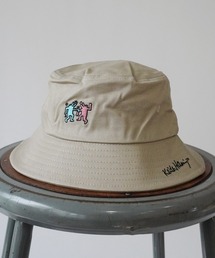 Keith Haring（キース・ヘリング）の「【 Keith Haring / キースヘリング 】  アート ロゴ プリント バケット ハット（ハット）」