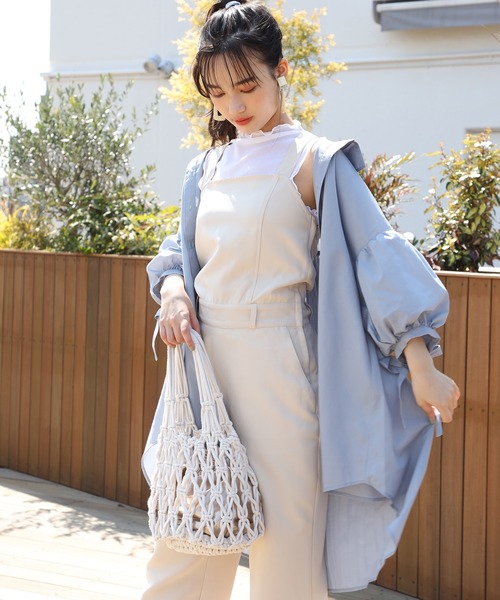 one after another NICE CLAUP（ワンアフターアナザーナイスクラップ）の「メロープチハイネックインナー（タンクトップ・レディース・オフホワイト/シルバー/ミント/ベージュ系その他・FREE）」の11枚目の写真