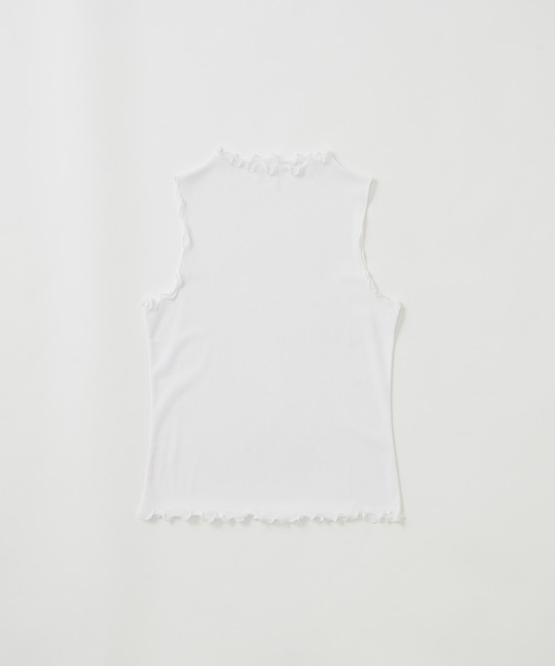 one after another NICE CLAUP（ワンアフターアナザーナイスクラップ）の「メロープチハイネックインナー（タンクトップ・レディース・オフホワイト/シルバー/ミント/ベージュ系その他・FREE）」の12枚目の写真