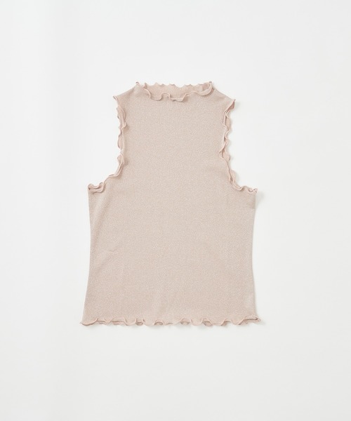 one after another NICE CLAUP（ワンアフターアナザーナイスクラップ）の「メロープチハイネックインナー（タンクトップ・レディース・オフホワイト/シルバー/ミント/ベージュ系その他・FREE）」の6枚目の写真