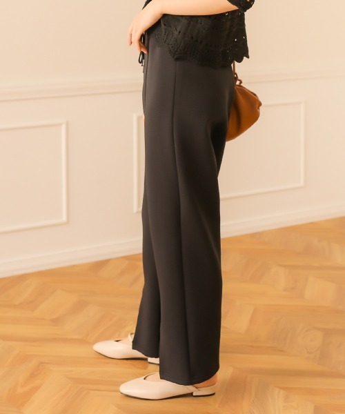 Bab（バブ）の「【WEB限定】ミニボンディングセンタースリットパンツ/フルレングスセンタープレスフレアパンツ（その他パンツ・レディース・ブラック/ホワイト系その他/グレー系その他・FREE）」の11枚目の写真