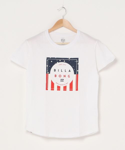 BILLABONG(ビラボン)の「BILLABONG レディース Tシャツ/ビラボン 半袖 メキシカンボーダー ハワインプリント 星条旗(Tシャツ/カットソー・レディース・ホワイト/ゴールド/ピンク・MEDIUM/LARGE)」の3枚目の写真